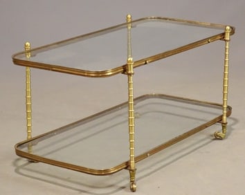 Brass and Glass Table