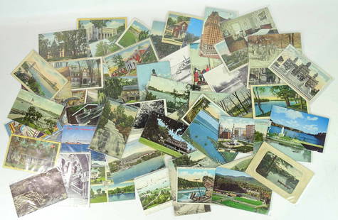 Large Lot of Vintage Postcards: Lot of over 1400 vintage postcards of Upstate New York.
