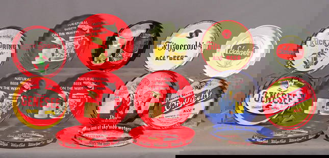 Vintage Beer Trays: Lot (12) vintage Beer trays including: Piels, Hamm's, etc..