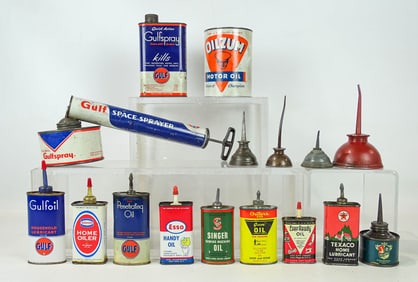 Oil Cans Lot