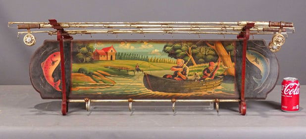 Fishing Motif Wall Shelf