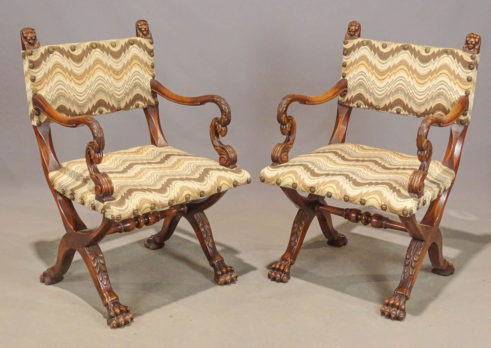 Pair Continental Armchairs (1 of 11)