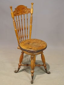Victorian Revolving Piano Stool