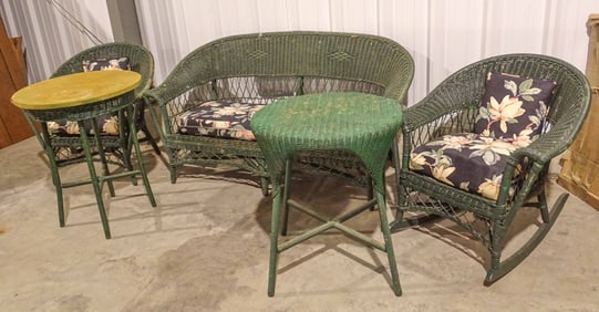 Wicker Parlor Set
