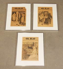 French Framed Magazine Covers