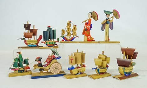 Occupied Japan Wood Models