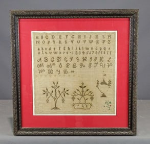 19th c. Needlework Sampler