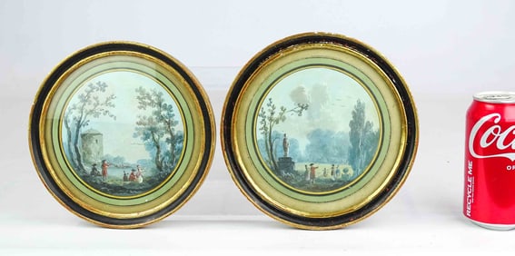 Paintings: Pair of Miniature Landscapes