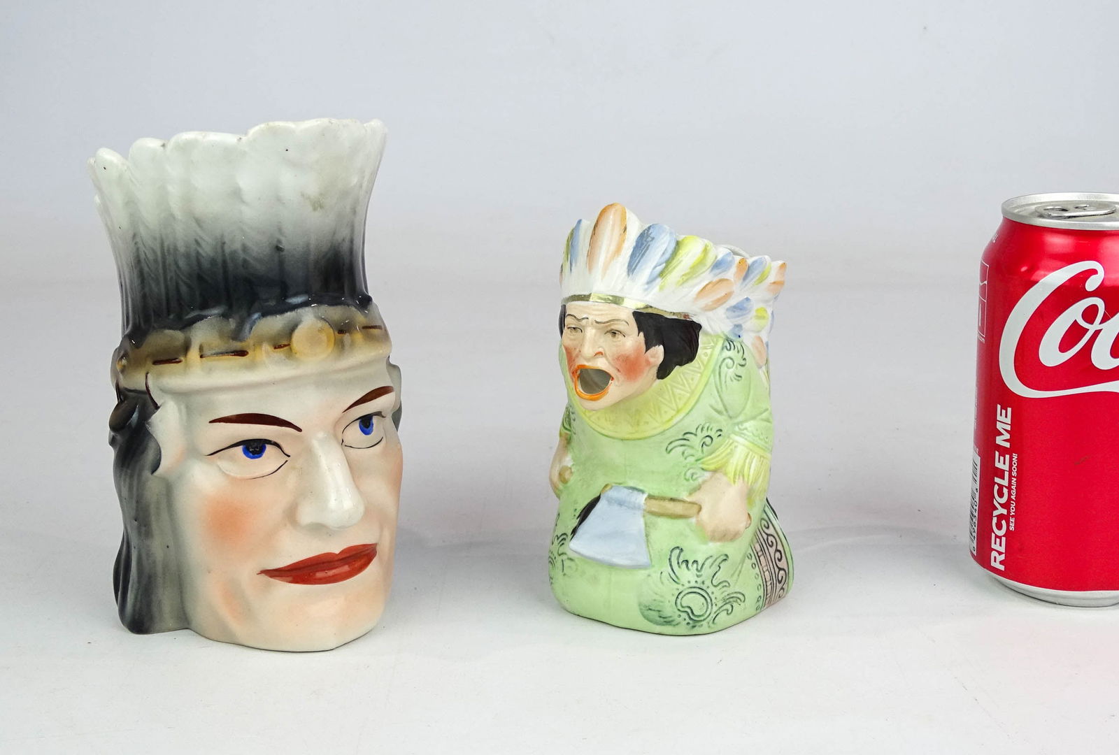 American Indian Porcelain Milk Pitchers (1 of 7)