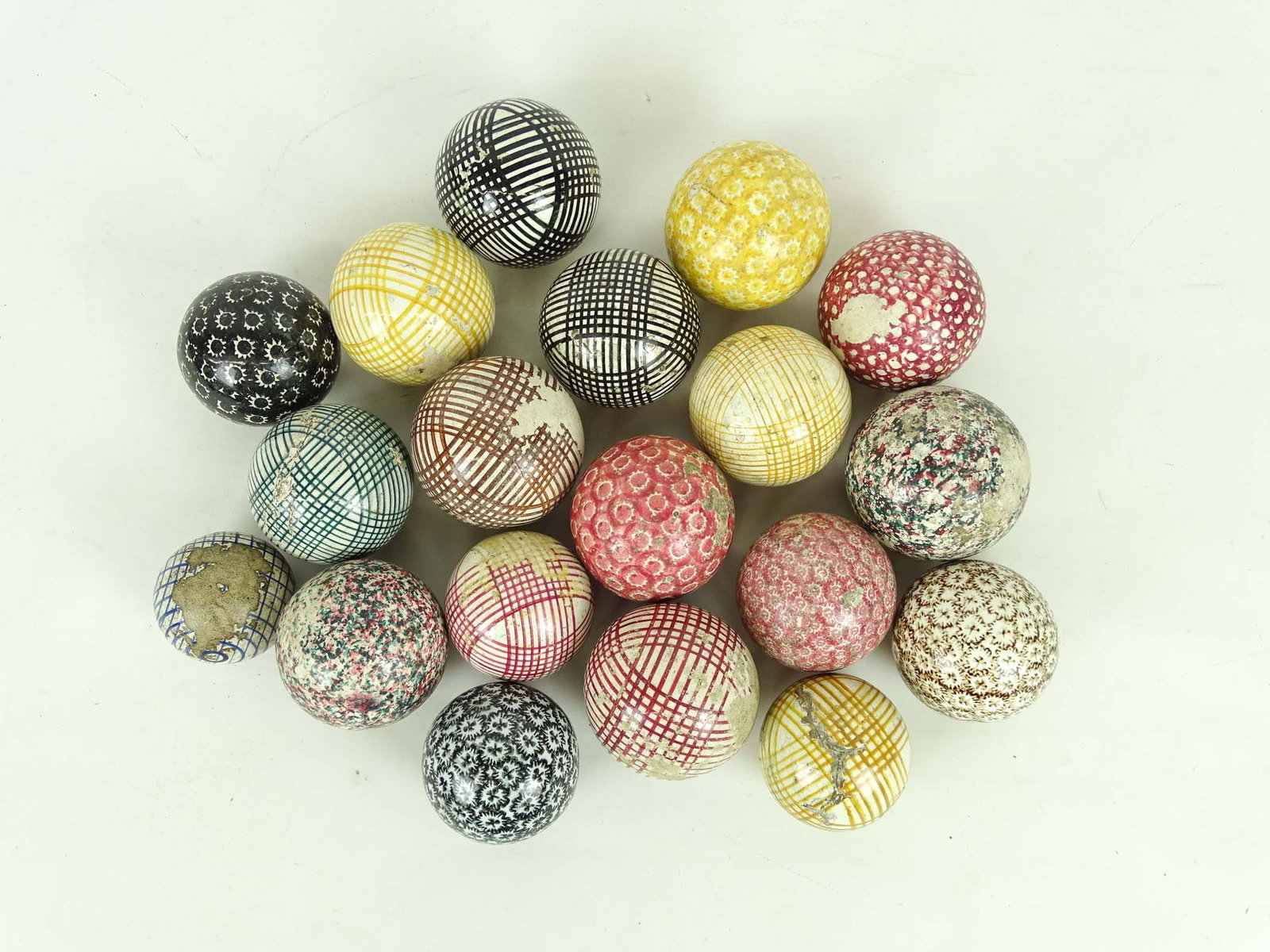 Carpet Balls: Assorted lot of carpet balls.