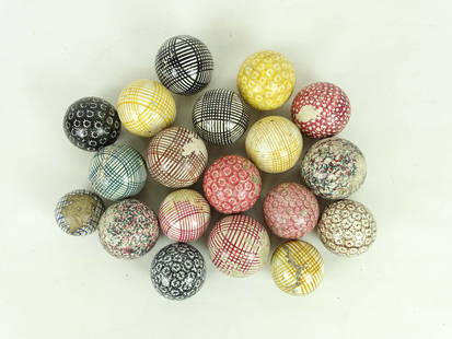 Carpet Balls: Assorted lot of carpet balls.