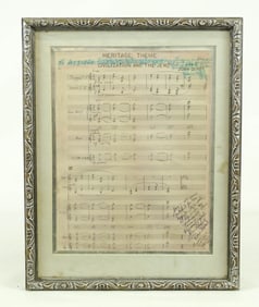 Autographed Sheet Music