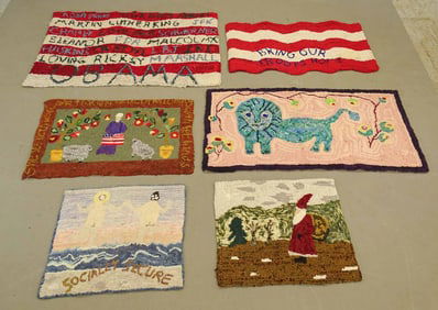 Hooked Rug Lot