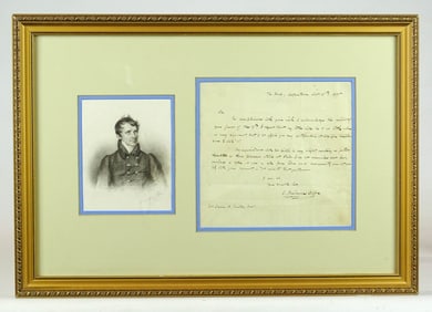 James Fenimore Cooper Autographed Letter