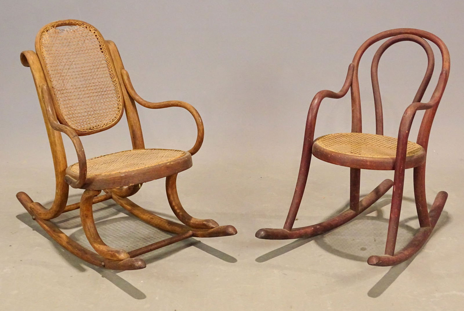 Pair Child's Bentwood Rocking Chairs (1 of 9)