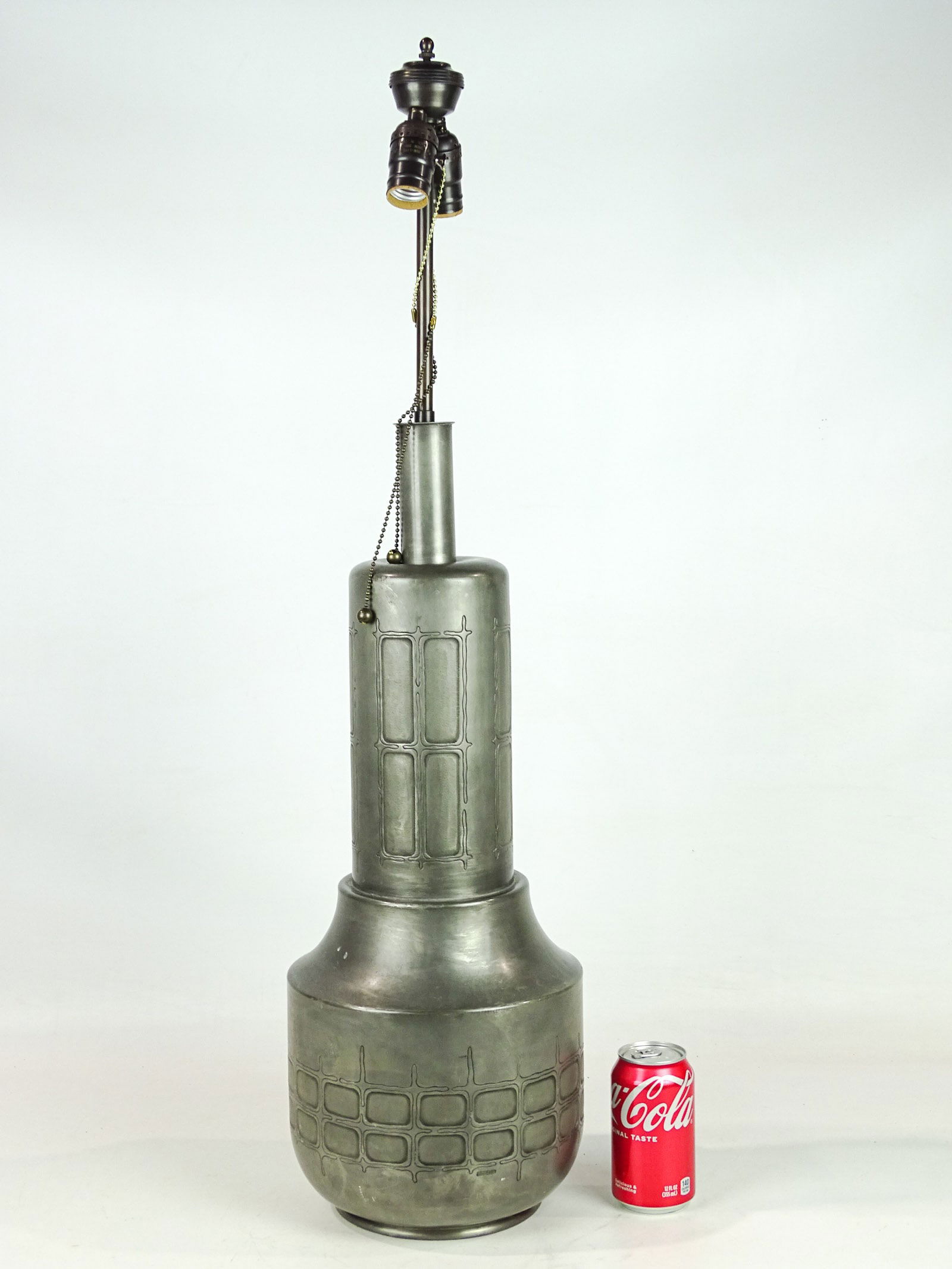 Italian Pewter Lamp (1 of 5)