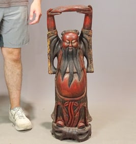 Monk Carving