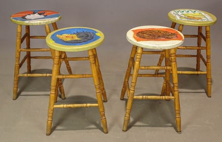 Painted Stool Set