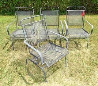 Wrought Iron Spring Chairs