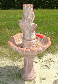 Poured Stone Fountain