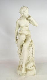 19th c. Parianware Statue of a Woman