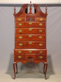 18th c. Bonnet Top Highboy