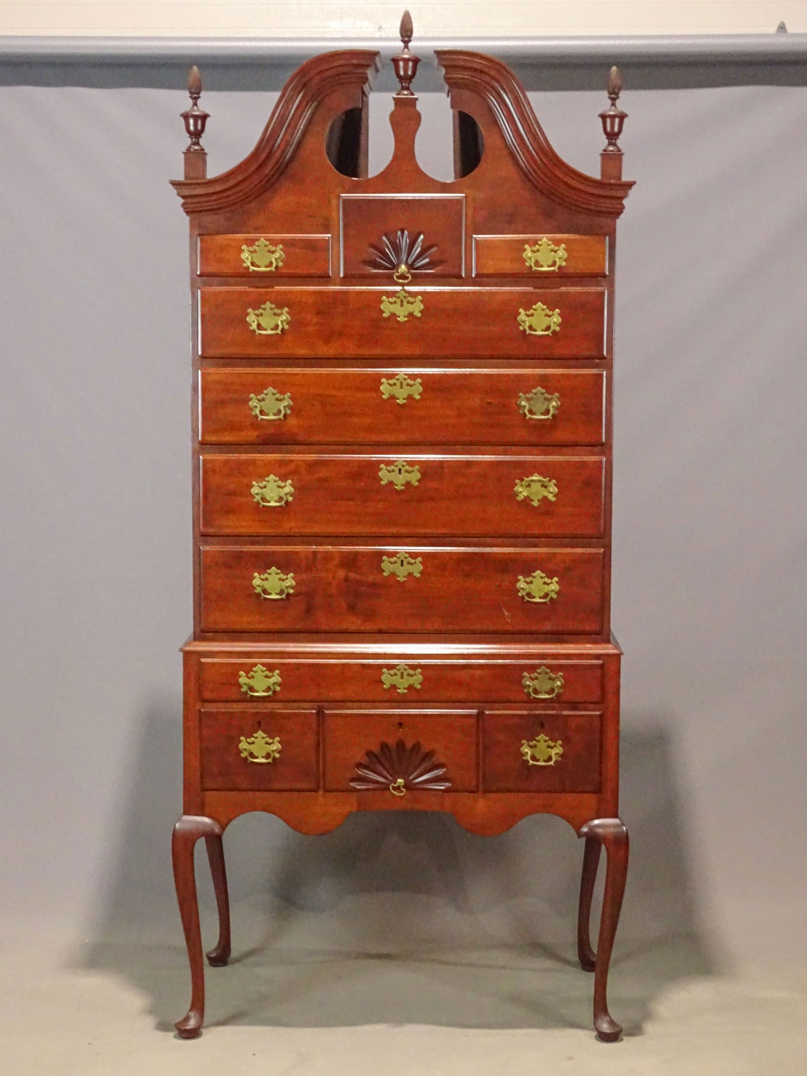 18th c. Bonnet Top Highboy (1 of 13)