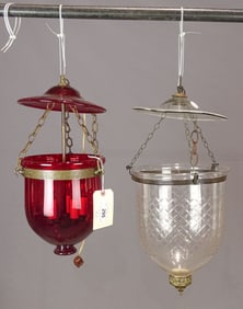 Pair Hanging Lamps