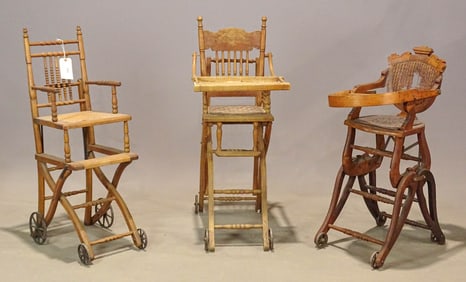Victorian High Chair Lot