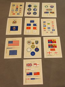 Ship Flags Antique Print Set (10)