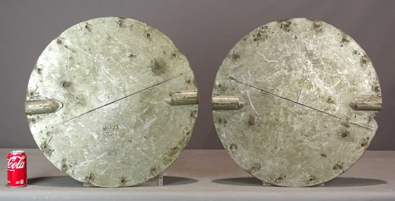 Pair Foundry Disc Molds