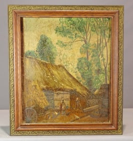 Painting: 19th c. Farmscape
