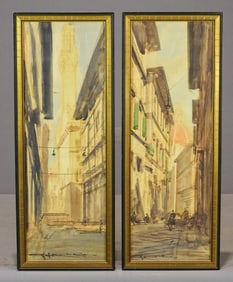 Cityscape Watercolors