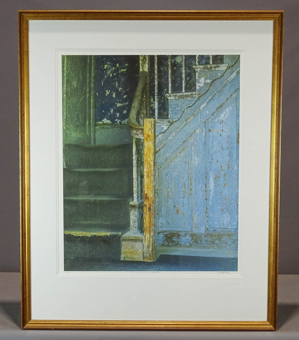 D Haynes Jr. Print: Print "The Jackson House" artist proof #1/1 by D. Haynes Jr. Frame 42" x 33 1/2"