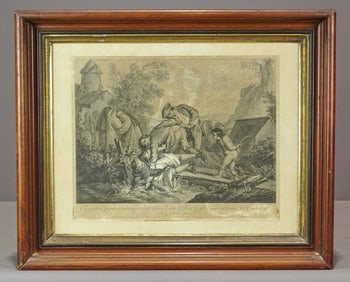 Framed Etching