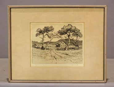 Framed Etching