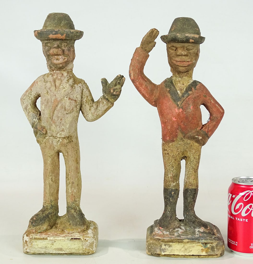 Two Folk Art Wooden Figures (1 of 8)