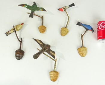 Folk Art Carved Birds