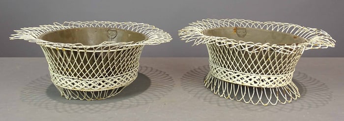 Pair Wire Work Planters