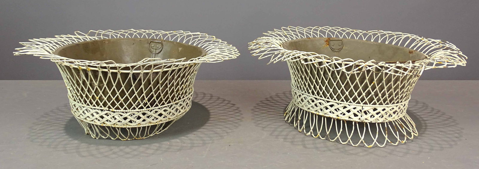 Pair Wire Work Planters (1 of 7)