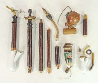 Lot of German and Dutch Pipes