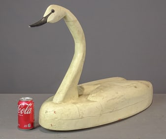 Folk Art Swan Decoy