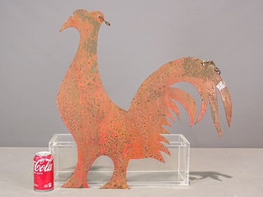 Iron Rooster Sign