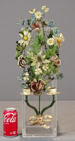 French Painted Tin Sconce