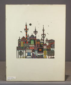 Etching: Ovadia Alkara (20th Century)