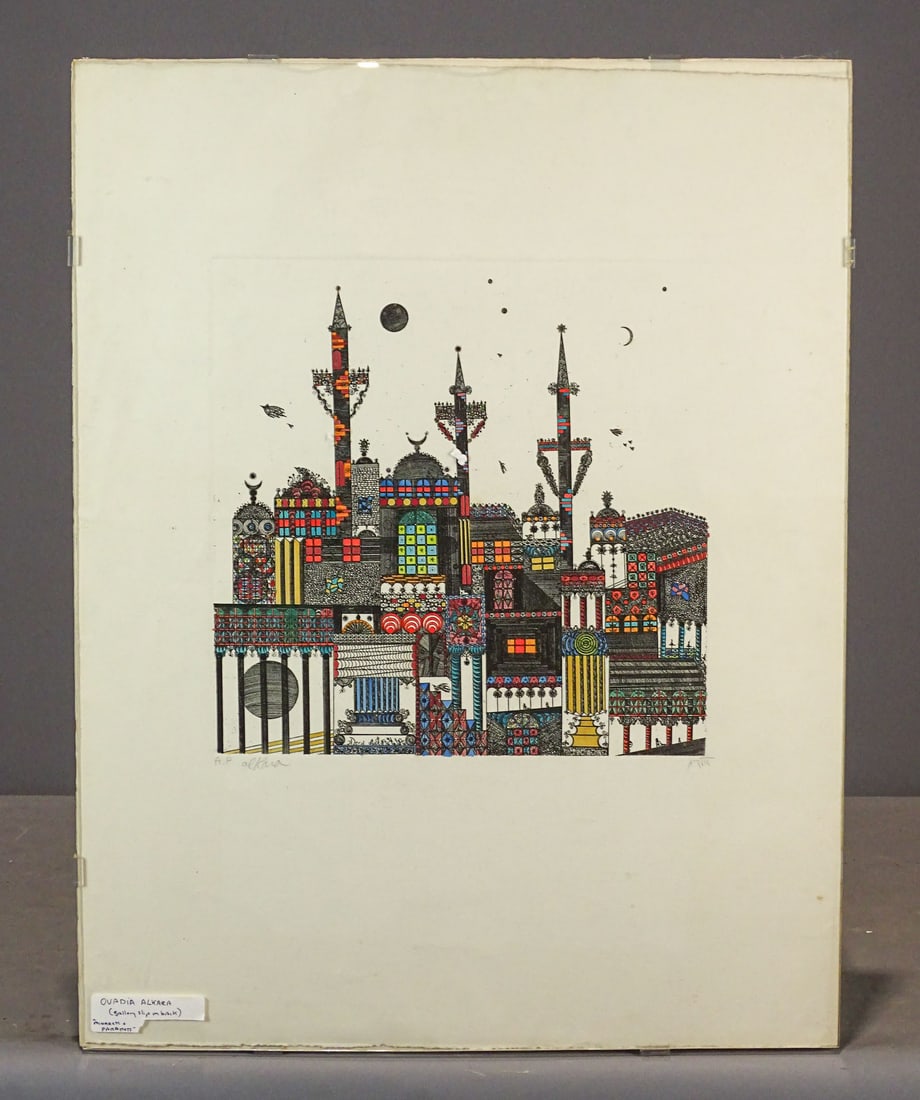 Etching: Ovadia Alkara (20th Century) (1 of 9)