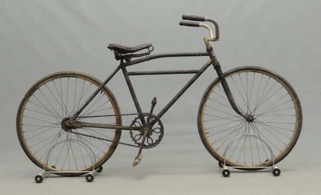 Mead Cossagn Bicycle: Mead Cossagn bicycle, double tube, circa 1920's. Pedaling History Museum Collection.