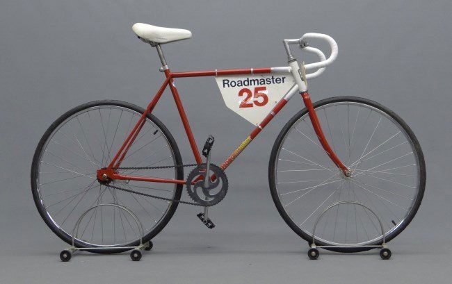 1991 Roadmaster Little 500 Bicycle: 1991 Roadmaster Little 500 bicycle, Indiana University racing bike (raced in the Indiana University, Bloomington Indiana Little 500 College bicycle race), one speed coaster brake, Tornado hub 46 x 18