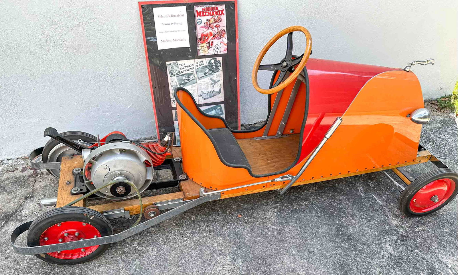 1938 Sidewalk Toy Race Car (1 of 5)