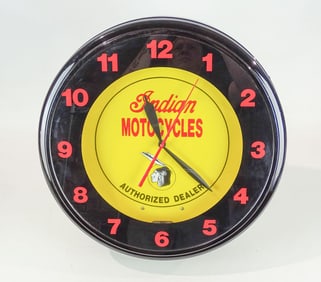 Indian Motorcycle Clock